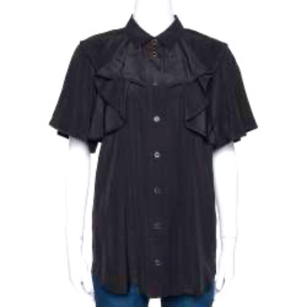 AUTHENTIC Gucci Black Silk Blouse
